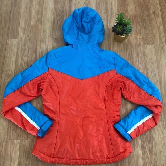 J Lindeberg W ALASKA LINER PERTEX Puffer Jacket Red/White/Blue - Picture 8 of 13